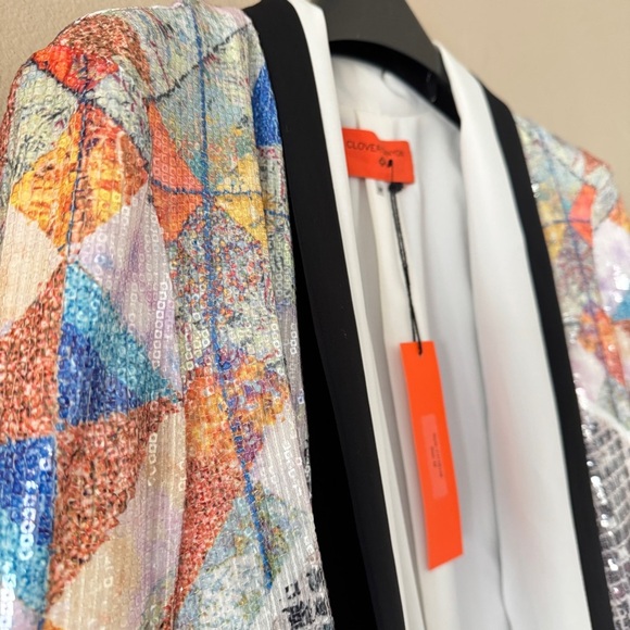 NWT Clover Canyon Roadside Quilt Sequin Jacket M - Picture 4 of 8